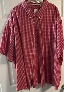 Big And Tall Men Dockers Short Sleeve Shirt Size 5X - Picture 1 of 4