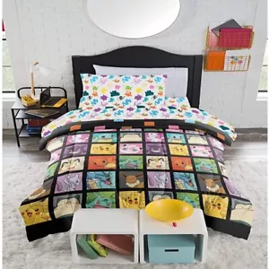 Pokemon Kanto Favorites 4 Piece Twin Bed in a Bag Bedding Set Polyester Twin - Picture 1 of 12