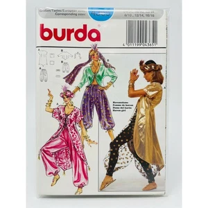 Burda 4365 Harem Girl Costumes, 2 Versions Sz 8-18, Bust 31 1/2-33-34 3/4 UNCUT - Picture 1 of 2
