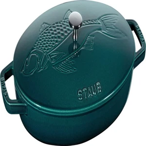 Staub Oval Dish - 32cm La Mer 'Fish' - Picture 1 of 5