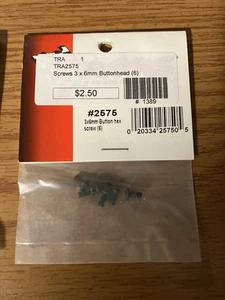 Traxxas 2575 Hex Drive 3x6mm Button Head Machine Screws (6) - Picture 1 of 1