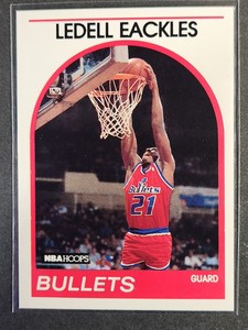 1989-90 NBA Hoops Basketball Ledell Eackles RC #194 Washington Bullets