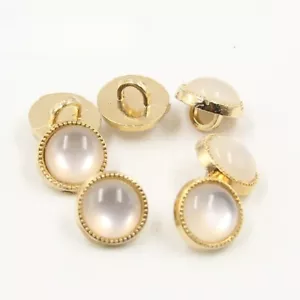 20X Resin Diamond Buttons Metal Shank Button Round Decor for Women Shirt 10.5mm - Picture 1 of 9