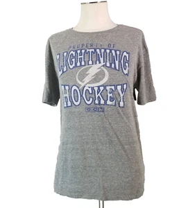 NHL CCM Tampa Bay Lightning shirt men's XL gray short sleeve hockey - Picture 1 of 12