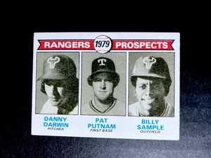 1979 Topps Rangers Prospects - Danny Darwin / Pat Putnam / Billy Sample RC