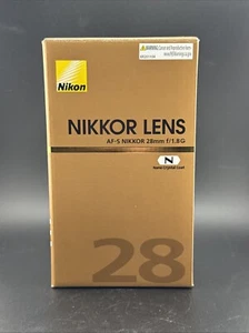 Nikon AF-S NIKKOR Objektiv 28 mm f/1,8 G - unbenutzt Demo - 1 Jahr USA GARANTIE - EO1017 - Bild 1 von 1