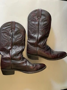 Dan Post Cowboy Boots Men’s Size 10.5 Vibram Brown Leather - Picture 1 of 6