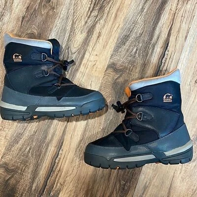 Botas de invierno Sorel Snow Armor negras grises naranja talla 5 niños Foto 1 de 4