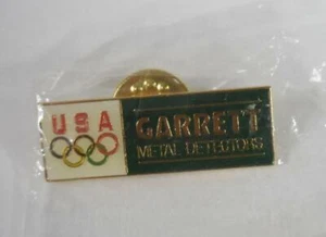 Garrett Detectores de Metales Patrocinador de Juegos Olímpicos de Estados Unidos Solapa/Sombrero/Pin de Corbata - Nuevo - Imagen 1 de 5