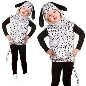 Toddlers Dalmation Costume Book Day Kids Film Dalmatian 101 Outfit Age 3-4 - Picture 1 of 1