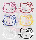 Hello Kitty Face outline Decal Sticker