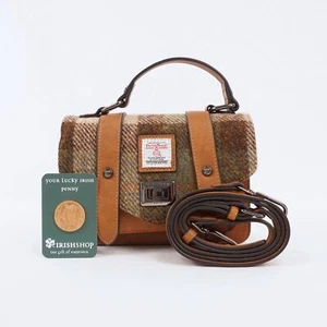 Harris Tweed Women's Tartan Satchel Mini With Attachable Longer Strap - Picture 1 of 9
