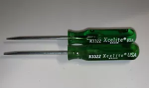 Xcelite R3322 3/32 in. x 3 1/2 in. Compact Slotted Screwdriver USA Made Lot Of 2 - Picture 1 of 4