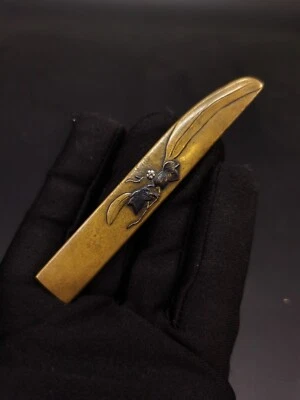 Padrão de cápsula japonesa Kozuka para Wakzaishi Tanto Edo período antigo D108 - Imagem 1 de 4