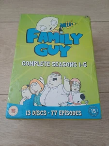 Family Guy Series 1-5 Complete Box Set DVD 2006 13 Discs 77 Episides SEALED - Picture 1 of 6