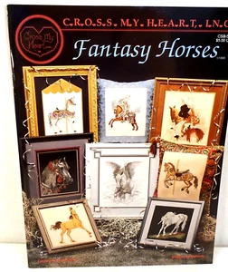 Fantasy Horses CSB-52 Cross My Heart Cross Stitch Pattern Booklet - 8 charts - Picture 1 of 3