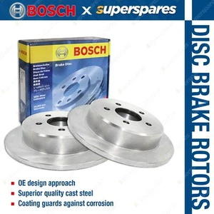 2 x Bosch Rear Disc Brake Rotors for Mercedes Benz Sprinter 309 310 311 313 CDI - Picture 1 of 2