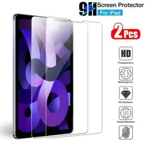 2x 9H Hartglas iPad Pro 12.9 2022/2021/2020 (6/5/4 Gen.) Schutzglas Full-Screen - Bild 1 von 5