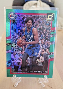 2017-2018 Panini Donruss Joel Embiid Green Holo Parallel /99 #112 SP