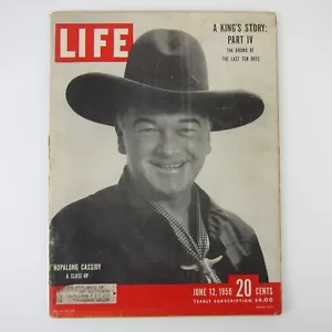 LIFE Magazine June 12 1950 Hopalong Cassidy Marlene Dietrich Kings Story Vintage - Imagen 1 de 12