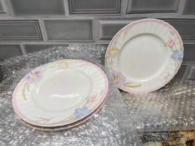4 - PLATOS DE MANTEQUILLA DE PAN FLORAL PORCELANA HUESO MELODÍA ROSA MIKASA 6 1/2" PRECIO BAJO EX Foto 1 de 3