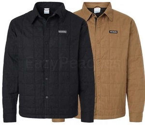 COLUMBIA Men's Size S-2XL Landroamer™ Quilted Shirt Jacket, Snap Closure Shacket - Picture 1 of 14