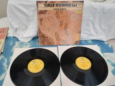 DG 415 012-1 Mahler Symphonies 1 & 4 Elsie Morison Rafael Kubelik DBL LP NM# - Image 1 of 4