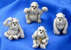 MINI GORILLA ASSORT(Set of 4)Quarry Critters #46521~NEW NICE GIFT HOME DECOR