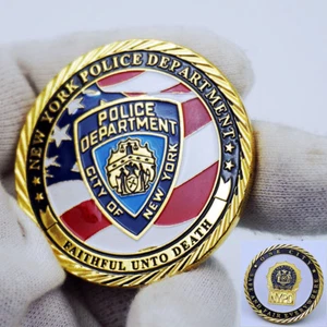 US Department New York Police Department NYPD Challenge Coin - Picture 1 of 4