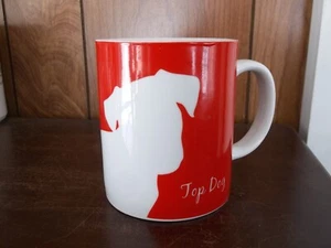 TOP DOG Coffee Mug Red and White HOME - Picture 1 of 3