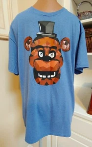 Five Nights at Freddys NWT Large t-shirt blue Freddy L men's tee - Picture 1 of 2