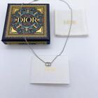 Christian Dior Claire D Lune Necklace Rhinestone Crystal Cd Boxed W/ Storage Bag