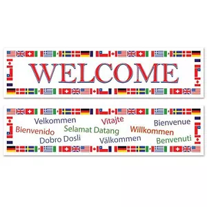 Beistle International Welcome Banners (2/pkg) - Party Supply Decoration - Picture 1 of 1