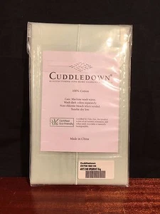 NUEVO CUDDLEDOWN 400 Hilos KING Almohada Falsa VERDE MENTA Algodón Satén - Imagen 1 de 3