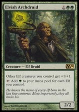 * mrm * english foil 4x enchanted elf (elvish archdruid) mtg magic m10+