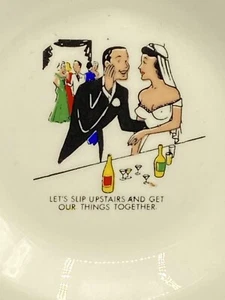 Vintage 5” Sabina Line Warranted 22K Adult Humor Souvenir Ashtray Made in USA - Picture 1 of 5