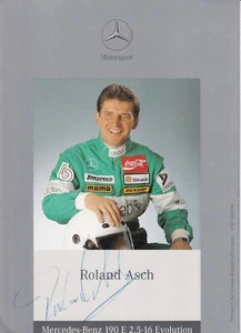 Roland Asch - Mercedes Benz Racing Driver Signed Photo - Picture 1 of 2