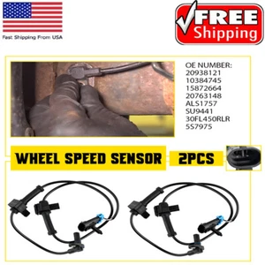 2x Rear ABS Wheel Sensor Speed For Sierra GMC 1500 Silverado Chevy 1500 07-2013 - Picture 1 of 11