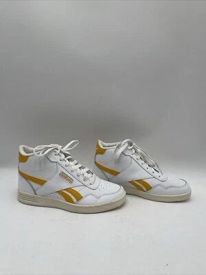 Women’s Reebok Club High Top Sneakers White/Yellow Size 7.5 - Image 1 of 4