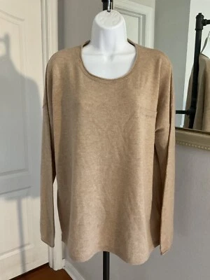 Tommy Hilfiger Wool Cashmere Sweater XXL Farani Camel Zipper Back NWT - Image 1 of 4