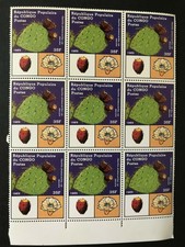 Congo 1989 Cacti Opuntia phaeacantha stamps block MNH 