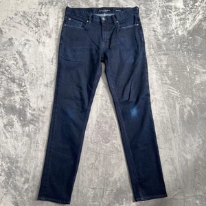Banana Republic Traveler Slim Fit Men's Jeans 33x34 Dark Blue Denim - Picture 1 of 9