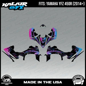 Kit de gráficos para Yamaha YFZ450R (2014-2023) YFZ-450R de fábrica - cambio naranja 16 mil - Imagen 1 de 4