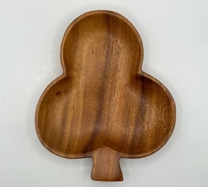 VINTAGE MONKEY POD CLUB SUIT TRAY- Handmade Phillipines MCM TRINKET DISH BOWL - Picture 1 of 12