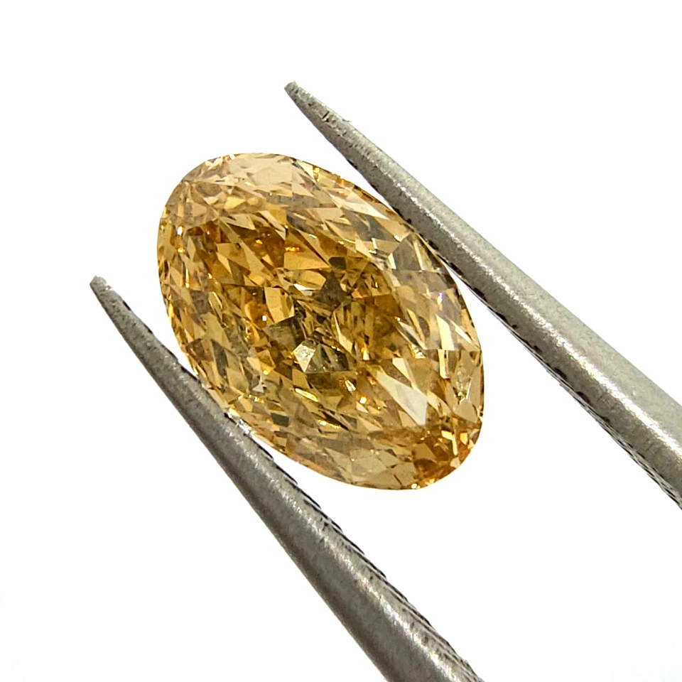 1.21 Carat Fancy Brown Yellow VVS2 Diamond GIA Natural Color Oval - Image 1 of 4