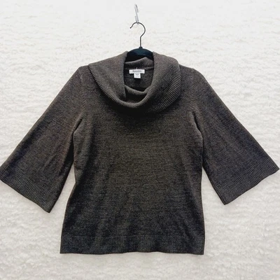 Suéter Pullover Talla PM Marrón Capucha Escote Cottagecore Fairy Y2K Chic Tweed Foto 1 de 4