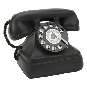Téléphone Modèle Vintage Ligne Fixe Ornement Classique Ancien Style Cadran Neuf - Zdjęcie 1 z 12