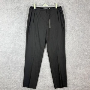 T Tahari Josie Pant Dark Grey Zip Pockets Career Dress Pants Womens US 10 - Picture 1 of 8