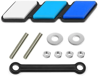For Toyota RAV4 TRD Accessories Blue Tri color Front Grille Badge Emblem Decor - Image 1 of 4