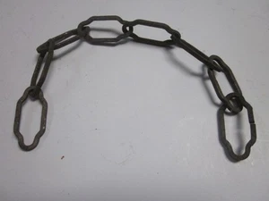 ANTIQUE CHANDELIER CHAIN ANTIQUE GOLD CATHEDRAL ITALIAN TOLE 12-3/4" LONG - Picture 1 of 2